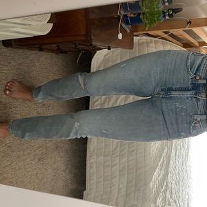 Gap jeans, high rise destructed size 25 slim